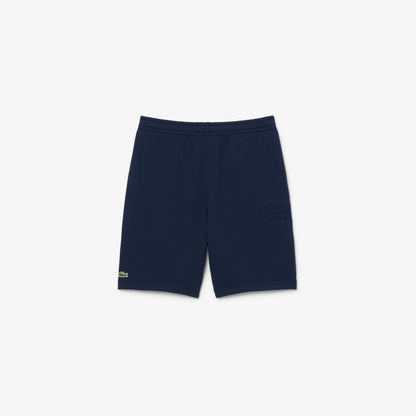 Bermuda Lacoste in felpa con logo tonal uomo