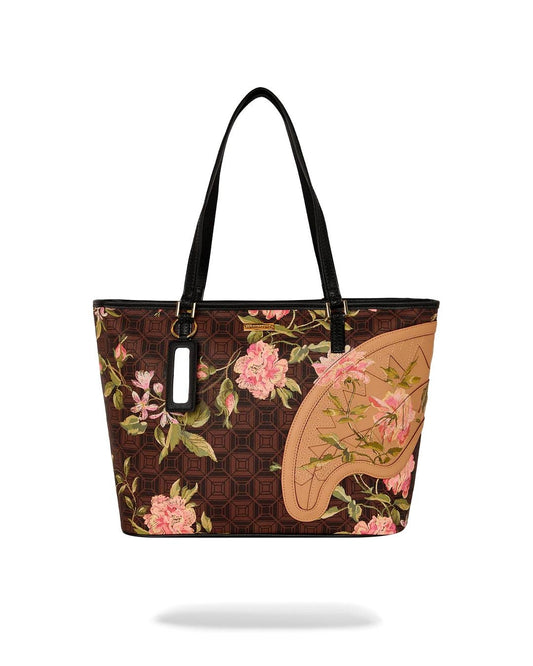 Borsa Sprayground marrone "AI Henny floral tote"