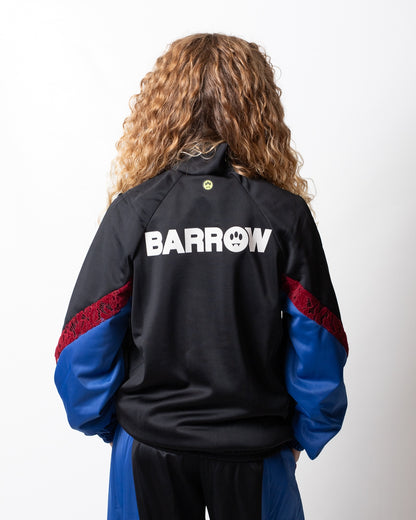 Felpa Barrow fullzip in nylon con patch donna