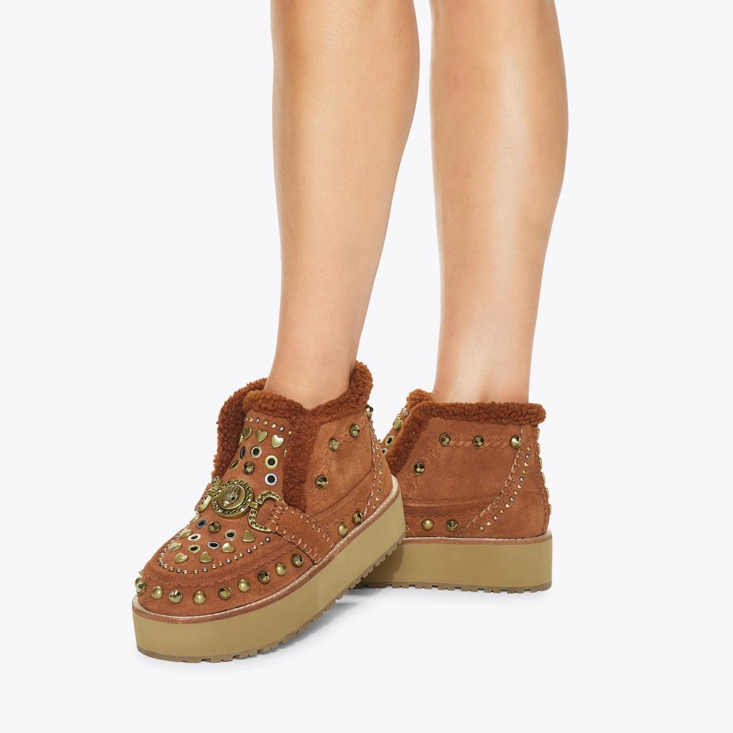 Stivaletto Kurt Geiger "Mansion Cosy brown" in suede donna