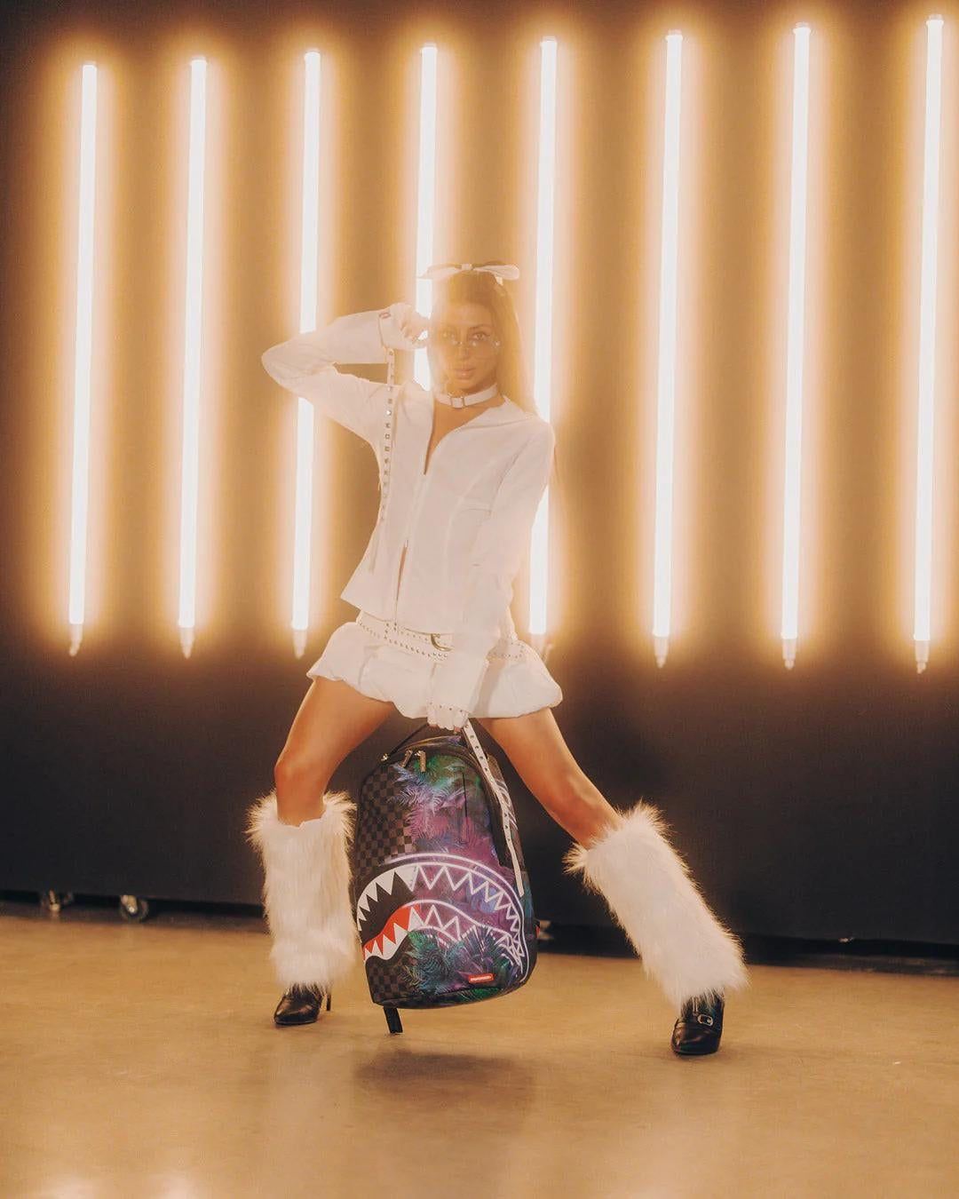 Zaino Sprayground nero Treehouse party  dlxsv backpack