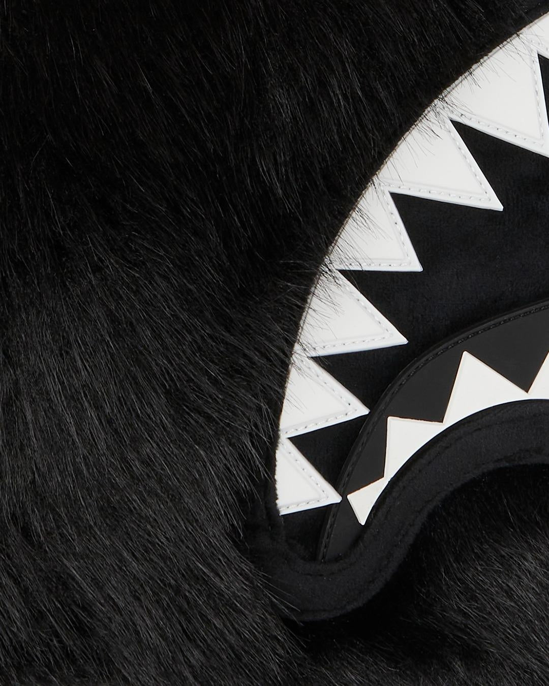 Borsa Sprayground nero "FUR CRAY BLACK TOTE"