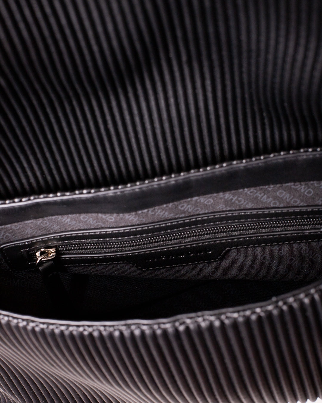 Borsa John Richmond in pliss&egrave; con manico e tracolla donna