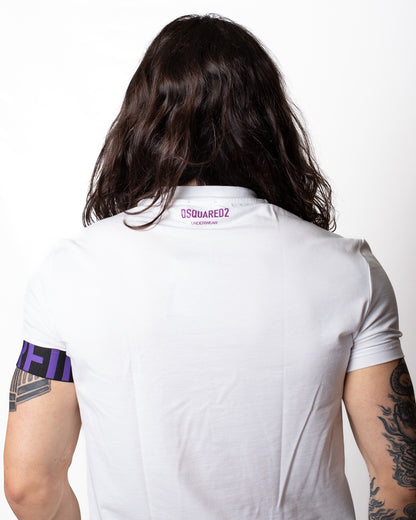 T-Shirt Dsquared2 con fascia logata sulla manica