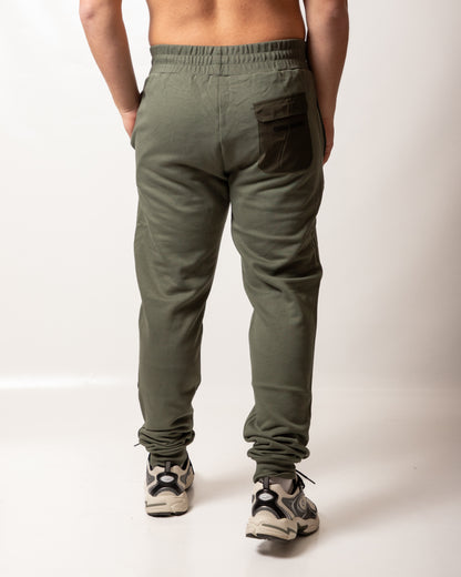 Pantalone Colmar in felpa con tasca in nylon uomo