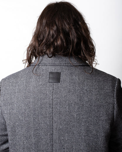 Cappotto Calvin Klein monopetto in misto lana uomo