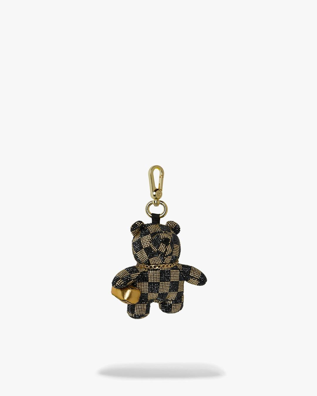 Portachiavi Sprayground nero "GOLD DIAMOND TEAR BEAR CUB KEYCHAIN"