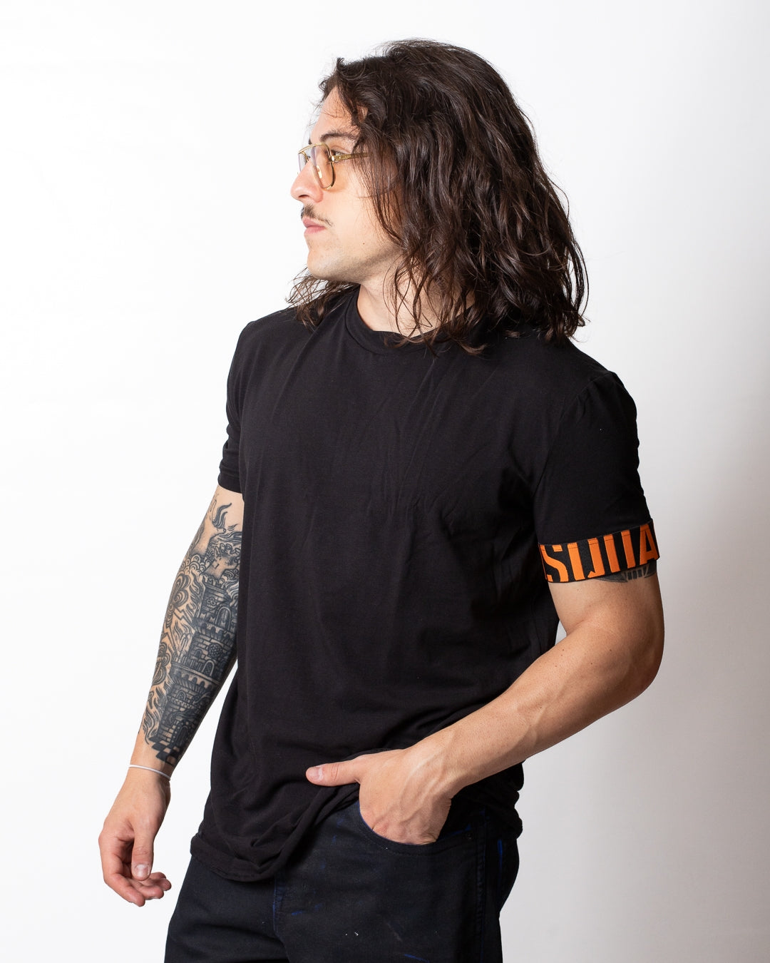 T-Shirt Dsquared2 con fascia logata sulla manica