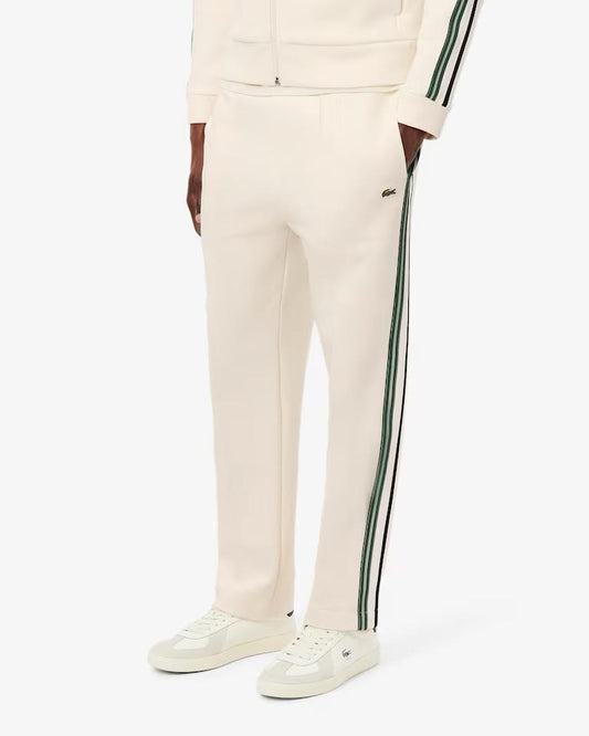 Pantalone Lacoste in felpa con bande multicolor uomo