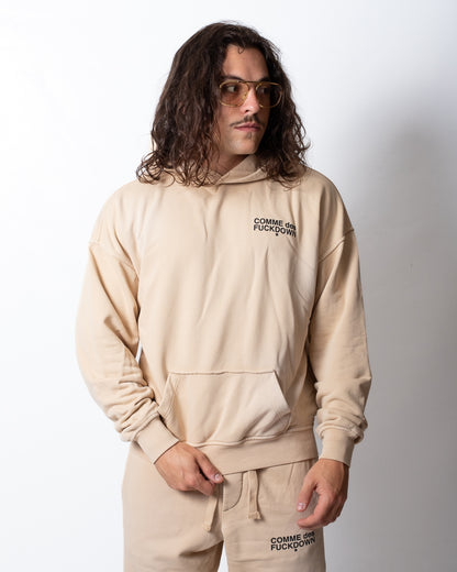 Felpa Comme des Fuckdown con cappuccio e stampe uomo