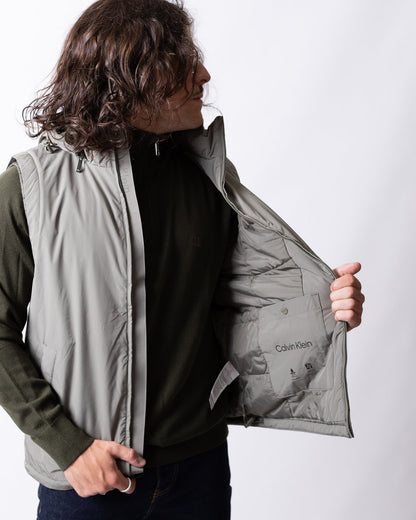 Gilet Calvin Klein in nylon con cappuccio uomo