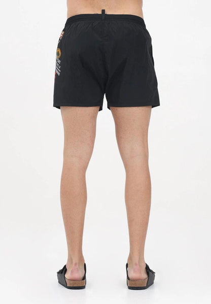 Boxer mare Dsquared2 con stampa logata uomo