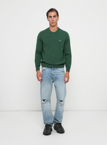 Maglia Lacoste girocollo in misto lana uomo