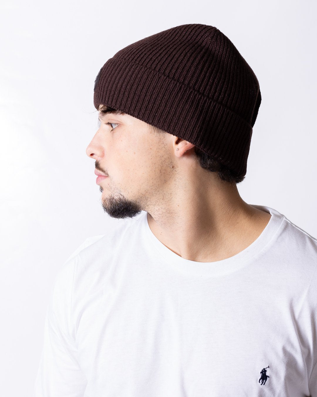 Cappello Colmar in lana vergine e logo in rilievo