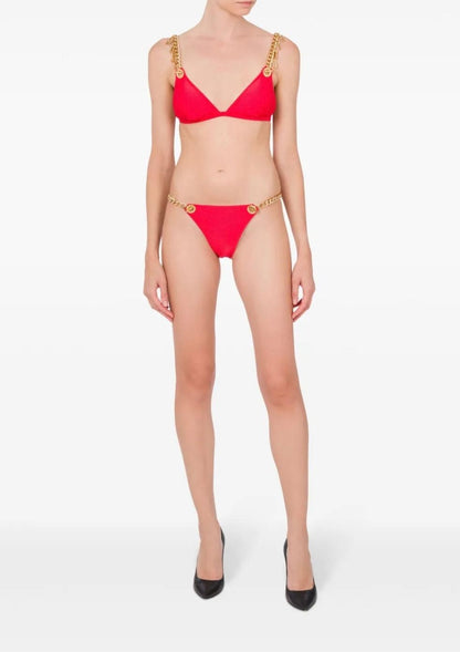 Slip mare Moschino Swim con catene donna