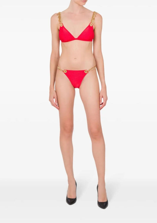 Slip mare Moschino Swim con catene donna