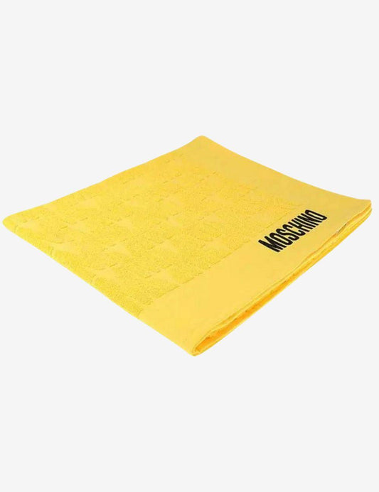 Telo mare Moschino con logo all-over