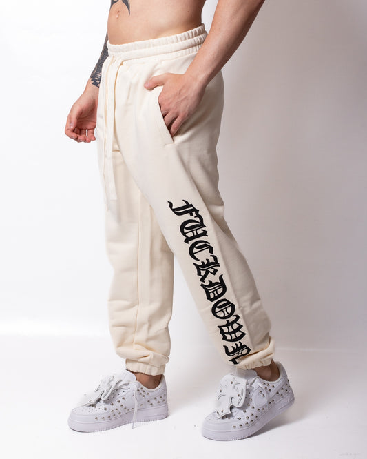 Pantalone Comme des Fuckdown in felpa con stampe uomo