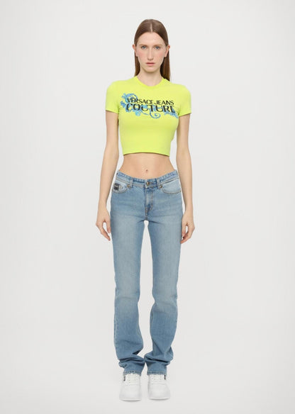 T-Shirt Versace Jeans Couture "Baroque strass" donna