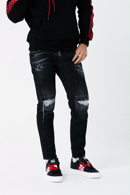 Jeans G2FIRENZE slim con patch logo e ricami