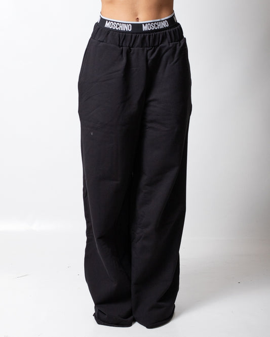 Pantalone Moschino Underwear in felpa con fascia logata donna