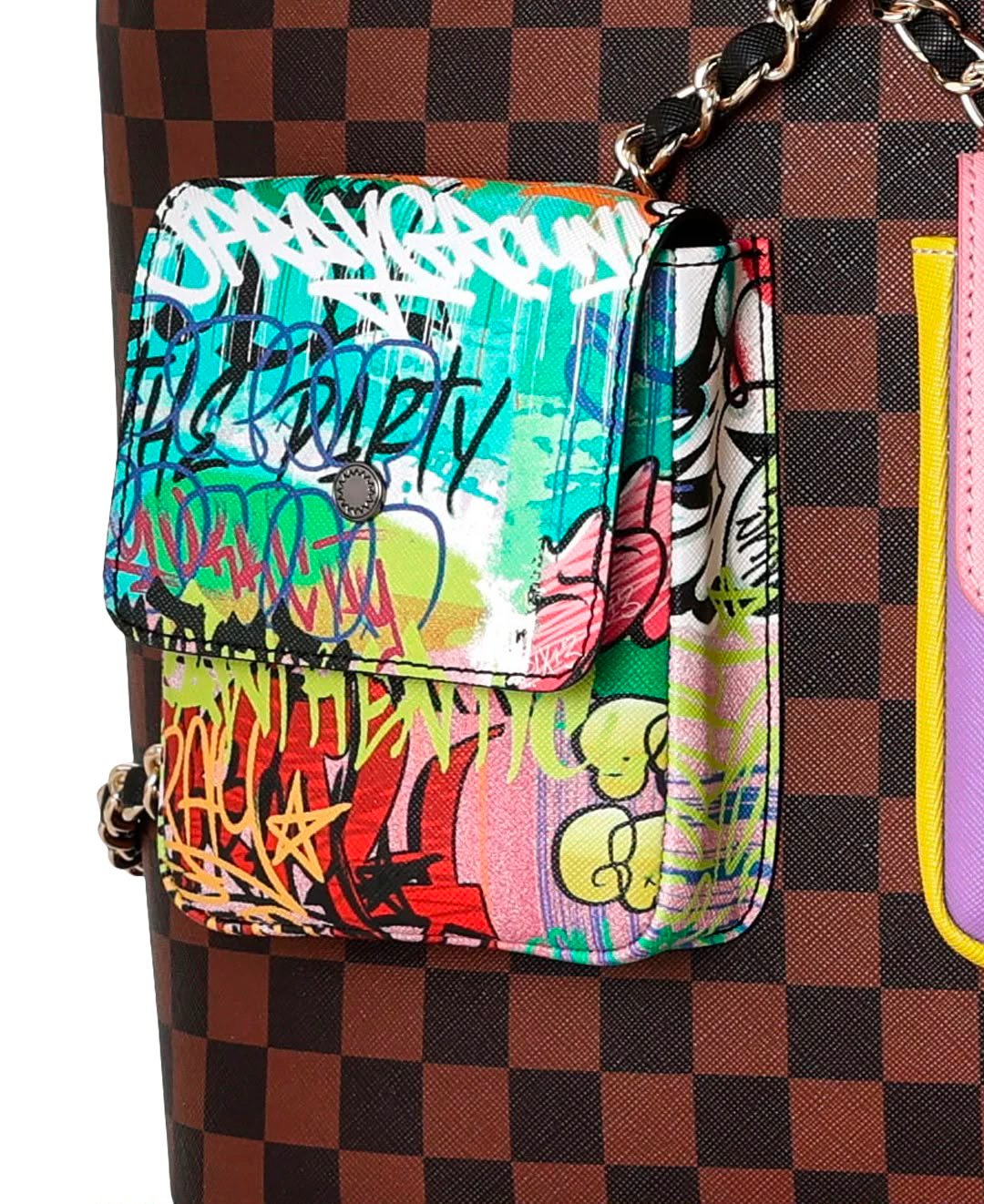 Zaino Sprayground marrone HANGING POCKETS MIX UP BACKPACK