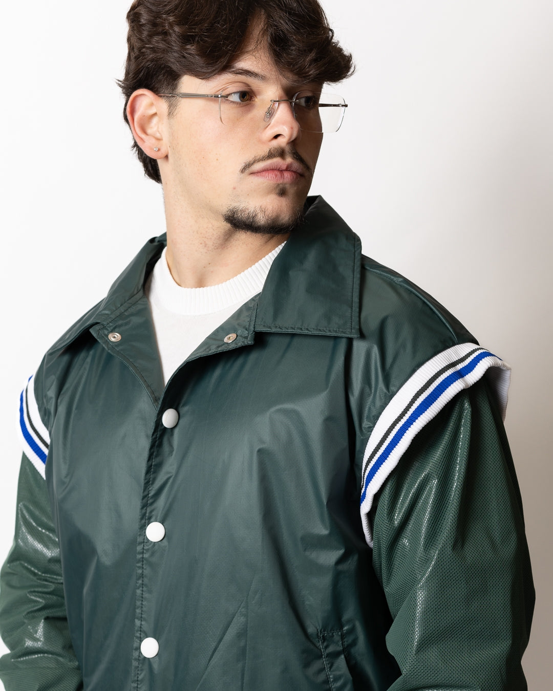 Giubbotto GCDS Essentials logo lounge bomber uomo