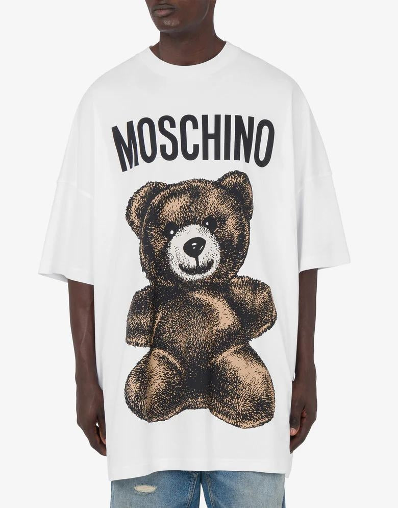 T-Shirt Moschino con maxi stampa "Teddy Bear" oversized