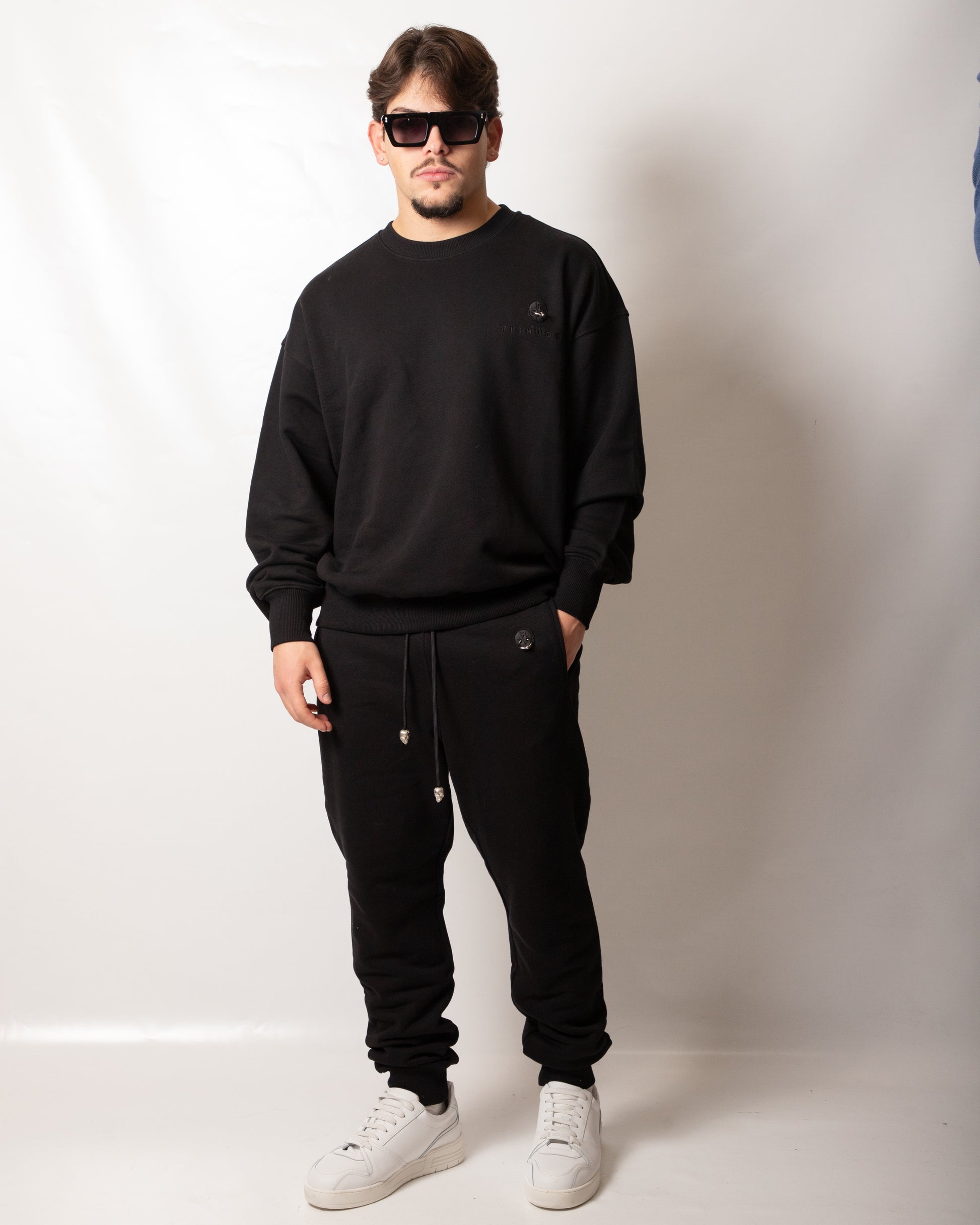 Pantalone John Richmond in felpa "Piercing" uomo
