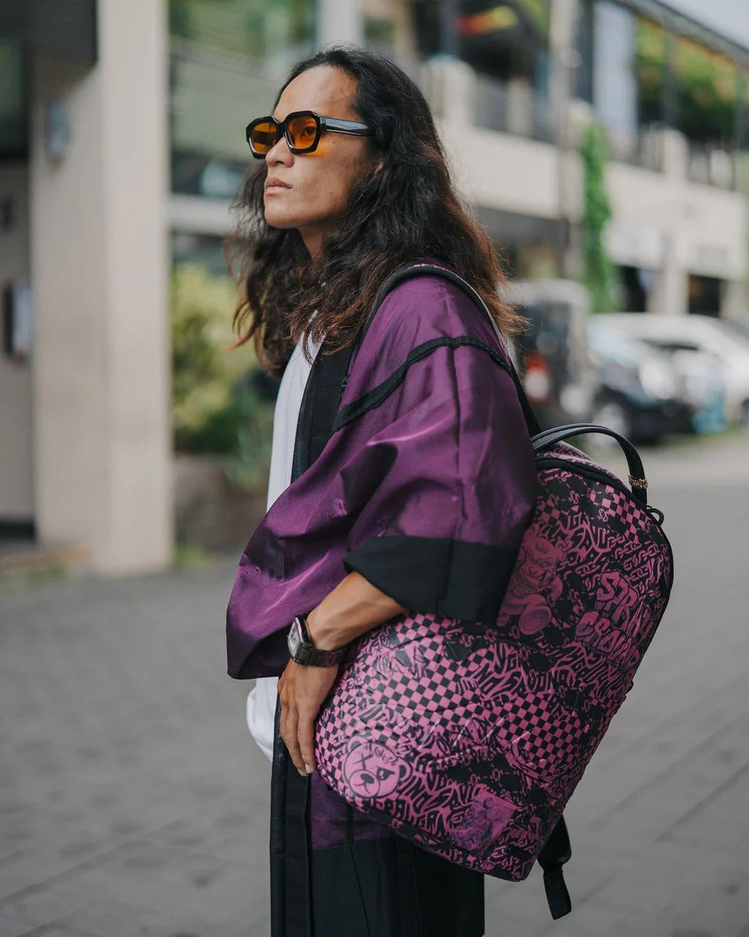 Zaino Sprayground fucsia "ORGANZA SHARK BACKPACK"