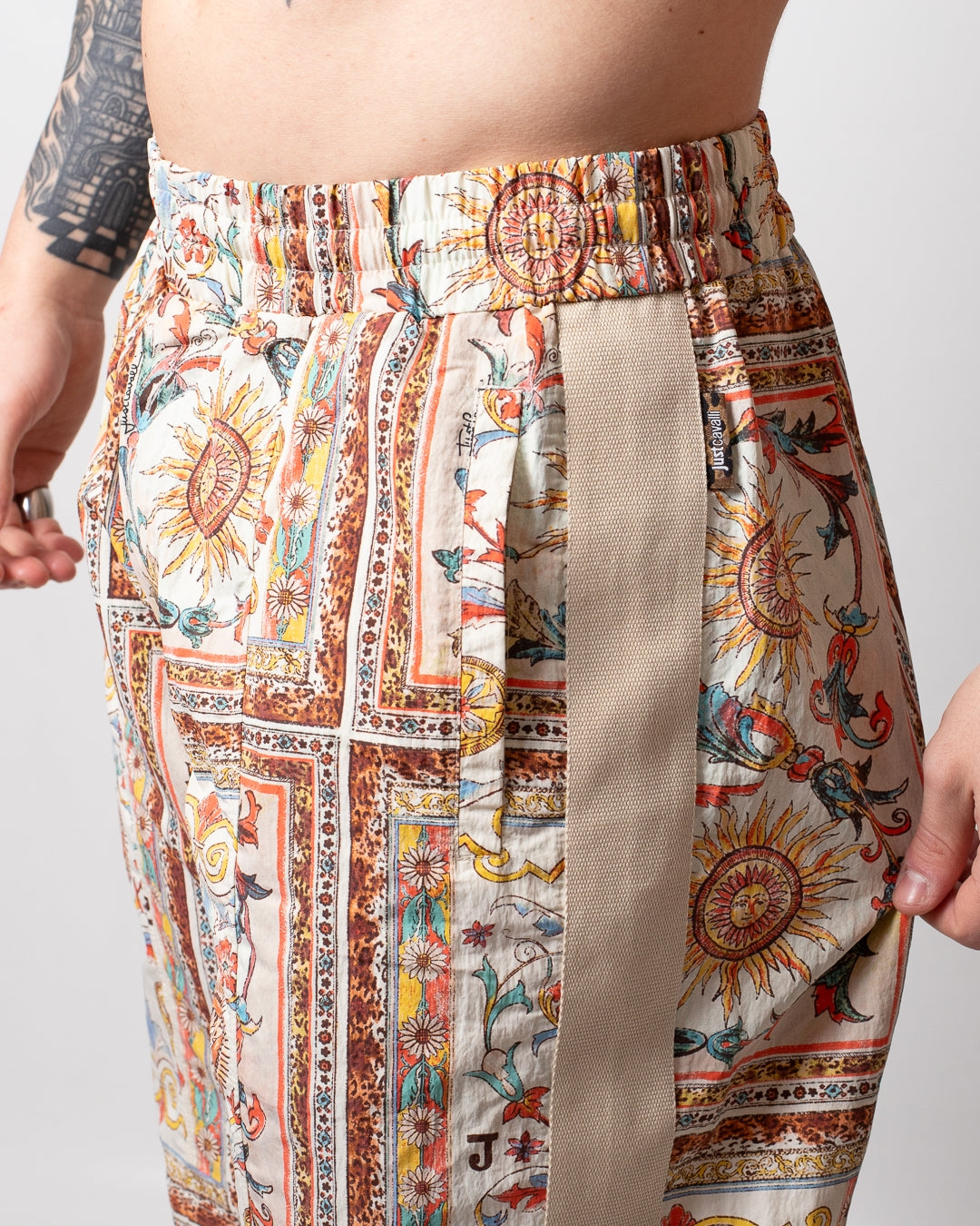 Short Just Cavalli in nylon "Persian Tarot" uomo