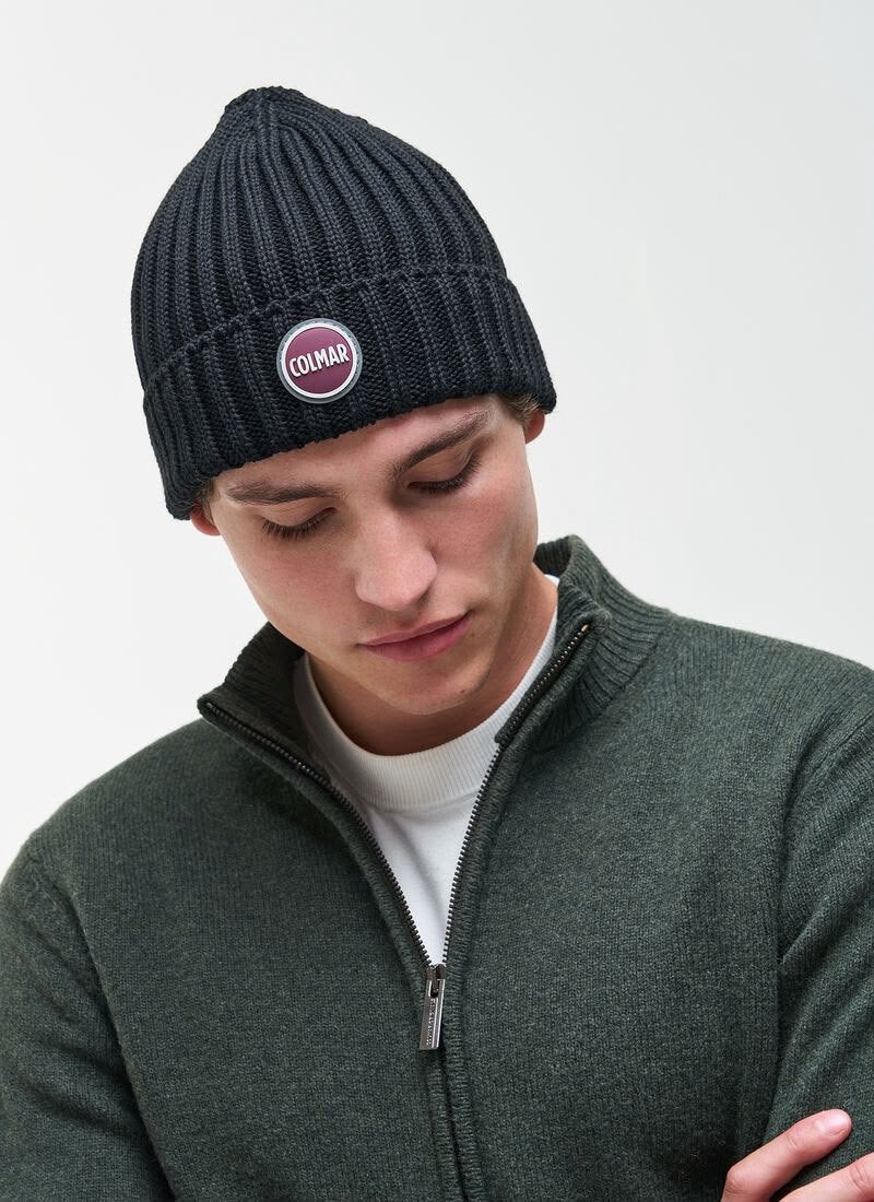 Cappello Colmar in misto lana con costine