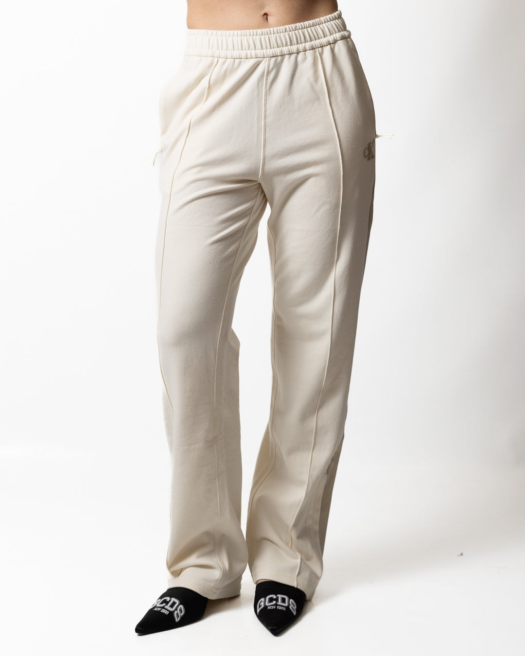 Pantalone Calvin Klein in felpa con zip donna