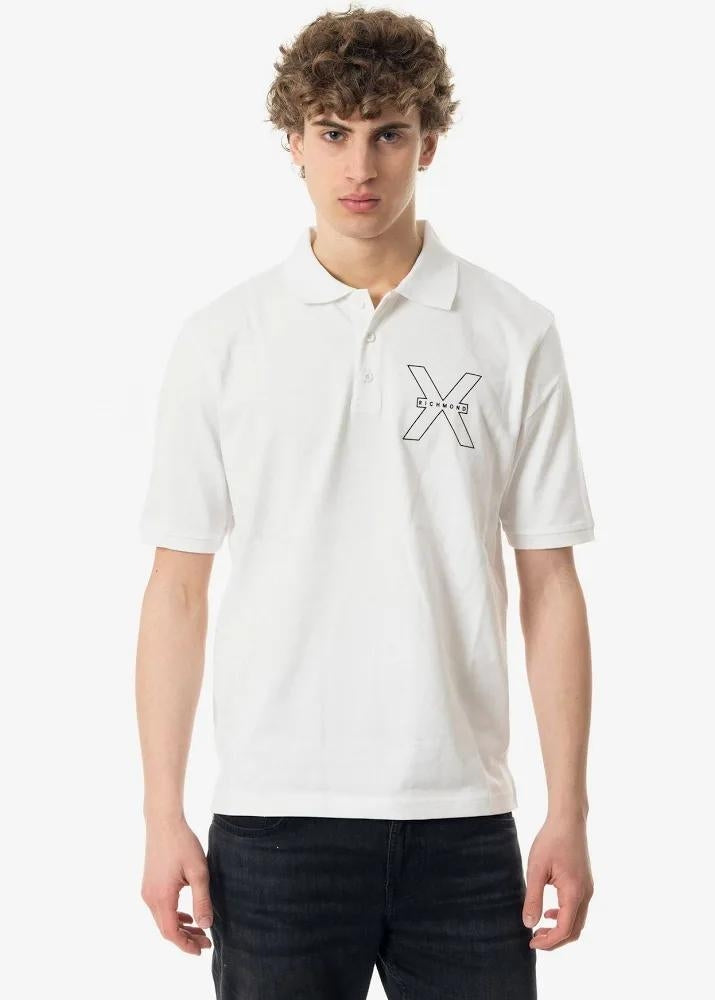 Polo Richmond X con logo in rilievo uomo