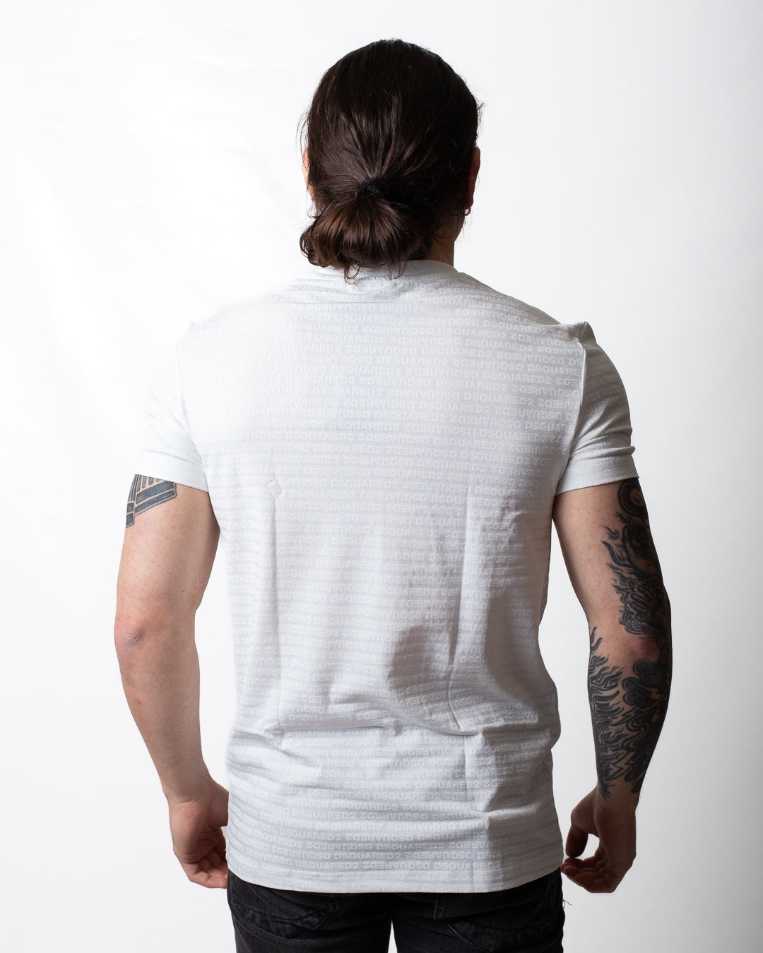 T-Shirt Dsquared2 con logo all-over uomo