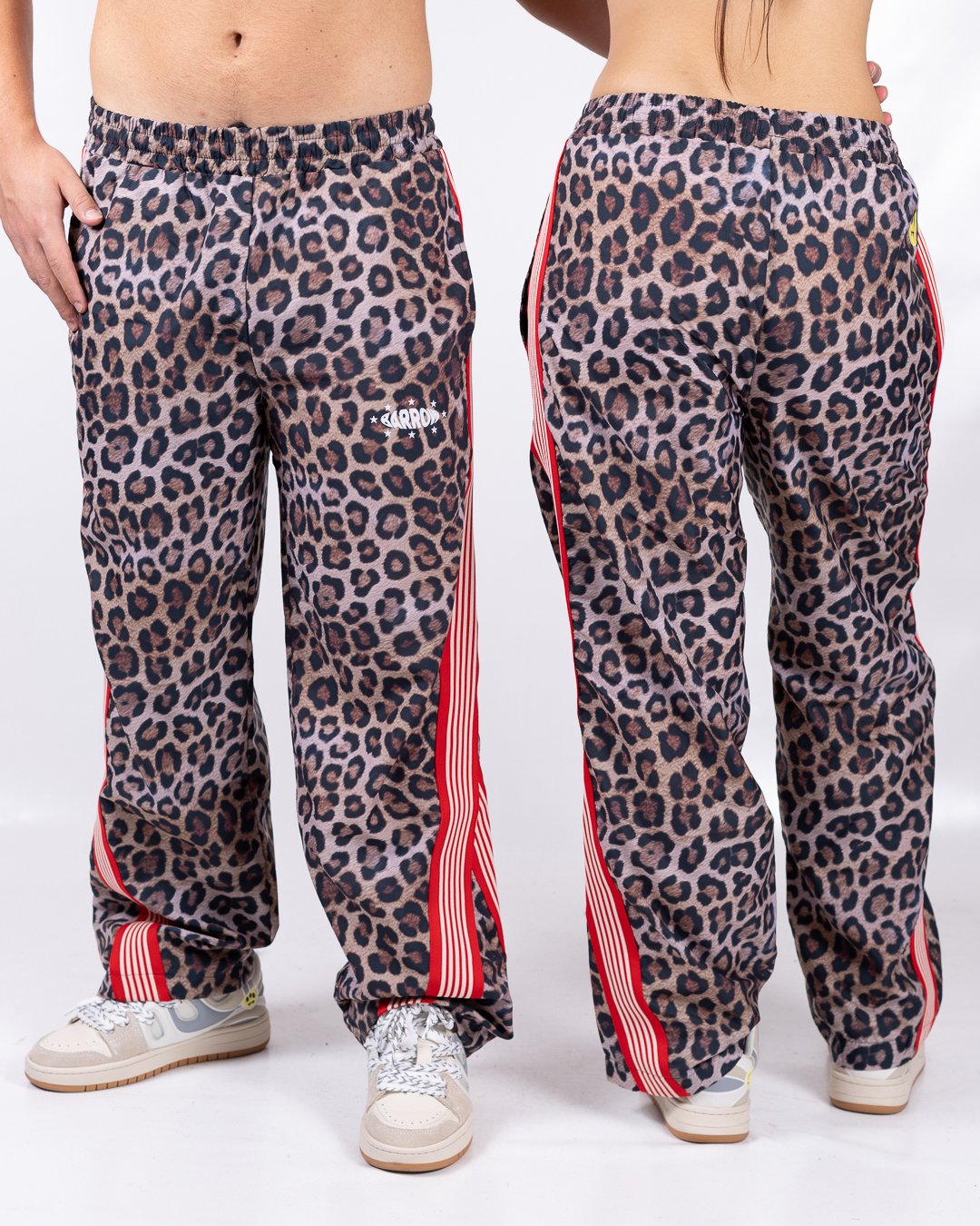 Pantalone Barrow animalier in nylon