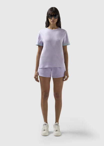 Short GCDS Essentials in felpa "Logo Tape" donna