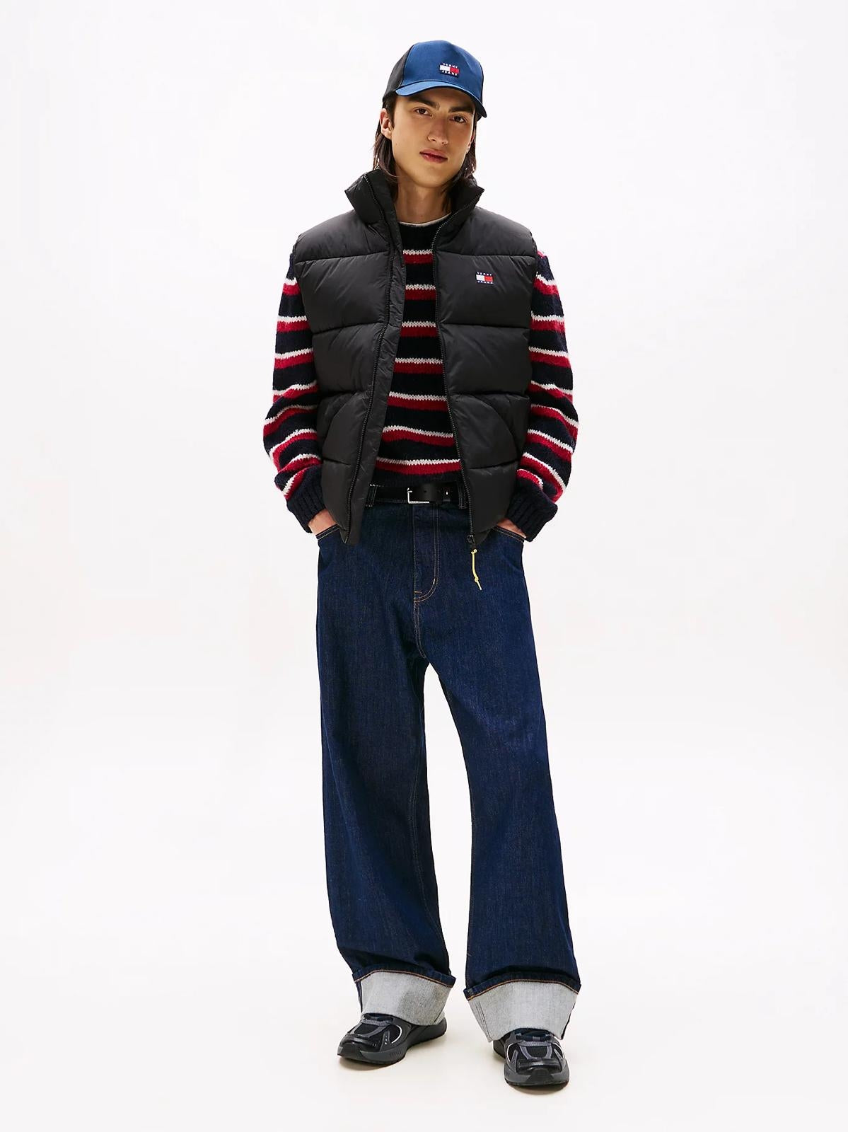 Gilet Tommy Jeans puffer logo bandiera uomo