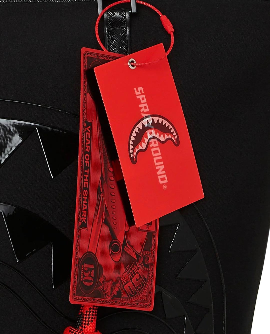 Borsa Sprayground nero Shark central kyushu muntain tote