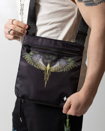 Tracolla Marcelo Burlon in nylon "Icon Wings Yellow"