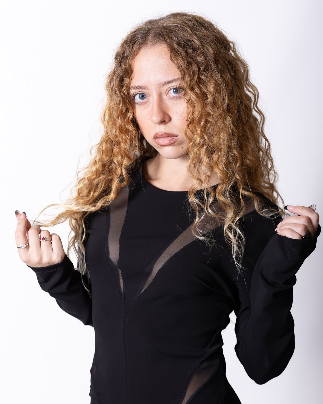 Abito Richmond X con dettagli in trasparenza e zip donna
