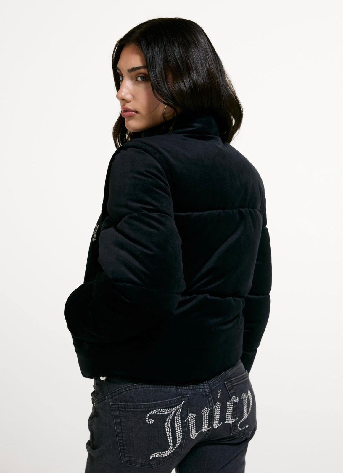 Giubbotto Juicy Couture con logo strass