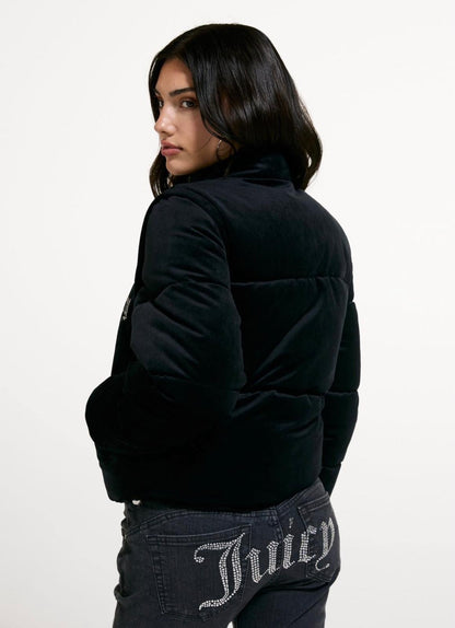 Giubbotto Juicy Couture con logo strass