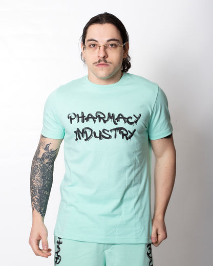 T-Shirt Pharmacy Industry con logo spray uomo