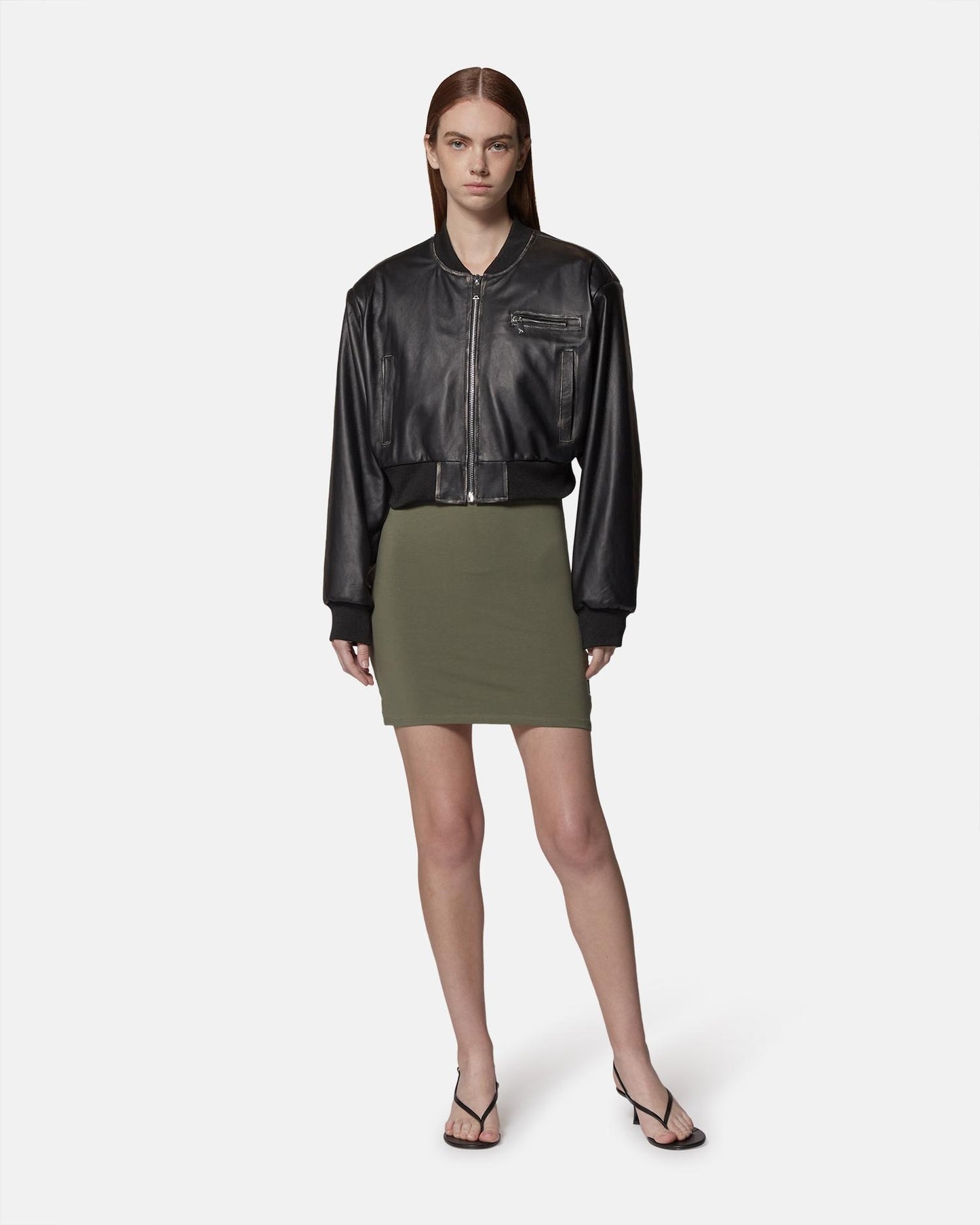 Giubbotto Richmond X cropped in vera pelle donna