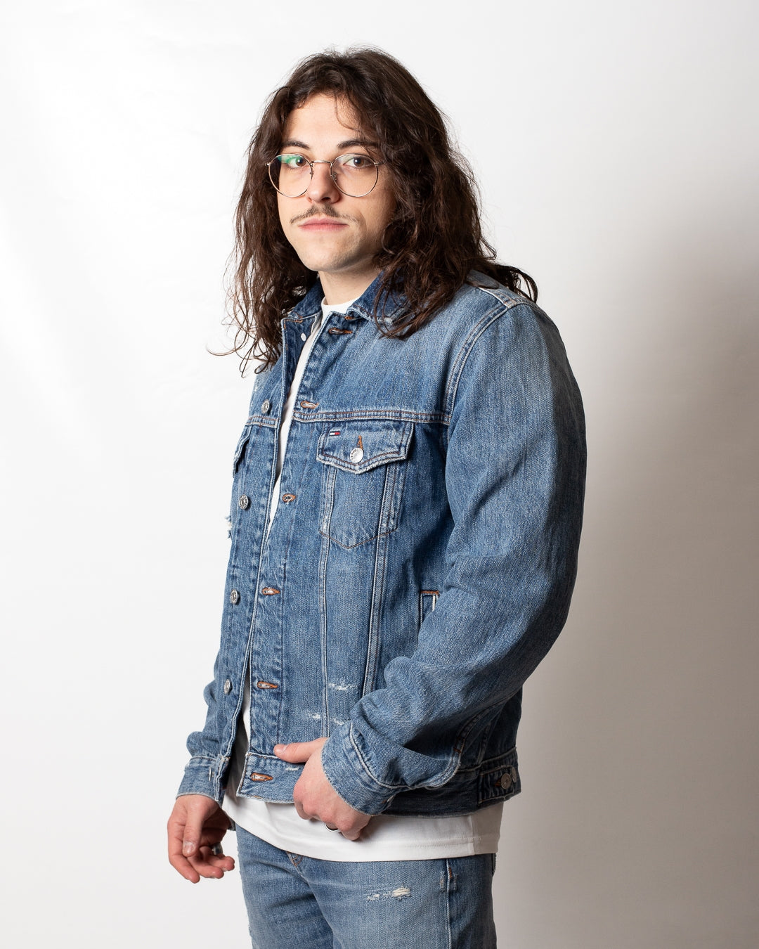 Giubbotto Tommy Jeans regular in jeans uomo