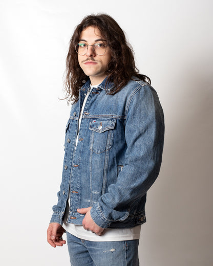 Giubbotto Tommy Jeans regular in jeans uomo