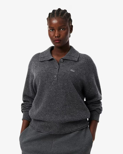 Maglia Lacoste polo in lana donna