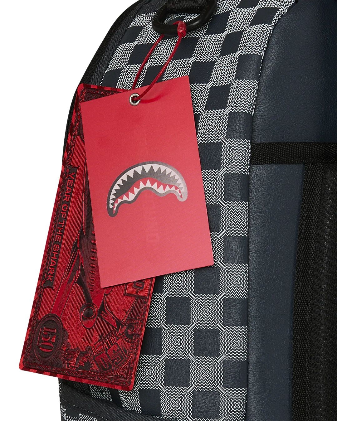 Zaino Sprayground bianco "Upscale check backpack" 