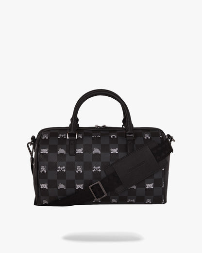 Borsa Sprayground nero GRAY PEEKING CHARACTER CHECK MINI DUFFLE